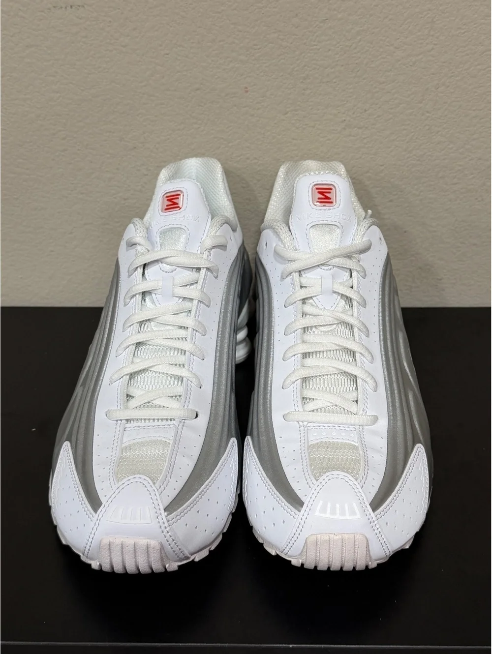 Size 10 - Nike Shox R4 “White Metallic Silver” 2024